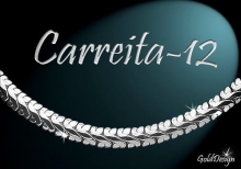 Carreita 12 - náramek rhodium